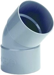 DYKA bocht 45° PVC KOMO - 2x lijmmof
