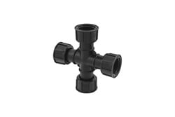 PP kruisstuk binnendraad met O-ring - 1''