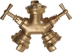 GEKA 2-weg-waterverdeler met afzonderlijke afsluiters - 1/2''