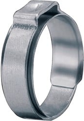Klemfa 1-Oorklem RVS Met Binnenring 14,5 MM