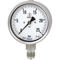 Manometer 233 63 MM Onderaansluiting