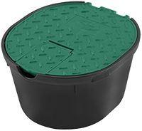 Kleppendoos Rond 210 x 130 mm Inclusief Kogel Kraan-2