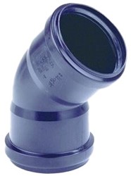 DYKA PP Bocht 45º KOMO - Zwart - 2x mof