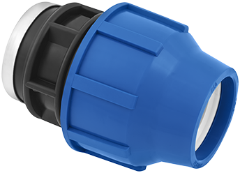 PE Koppeling knel x binnendraad - 16 mm x 3/4'' - met EAN label