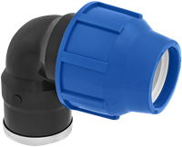 PE Knie knel x binnendraad - 16 mm x 1/2'' - met EAN label