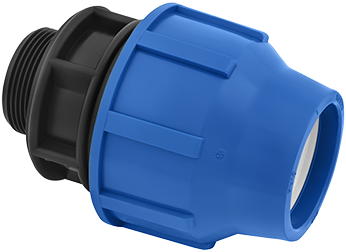 PE Koppeling Knel x buitendraad Kiwa keur - 32 mm x 3/4''