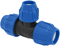 PE T-Stuk Verloop Knel Kiwa Keur - 40 x 32 x 40 mm