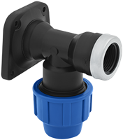 PE Muurplaat Knel x binnendraad - Kiwa Keur - 25 mm x 3/4''