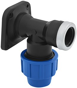 PE Muurplaat Knel x binnendraad - Kiwa Keur - 20 mm x 1/2''