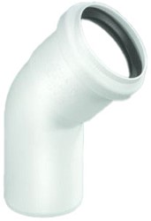 DYKA PP Bocht 45º KOMO - Wit - mof/spie