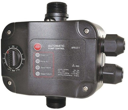 HQ Presscontrol F + Instelbare Startdruk 10 Amp Met Plug