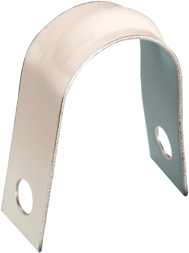 Buiszadel U-model / U-Zadel staalband wit | 15-16mm -- 5/8''