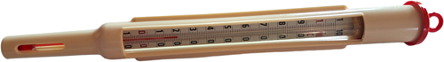 Kunststofkorf thermometer 0 - 100 ºC