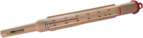 Kunststofkorf thermometer 0 - 50ºC