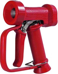 GEKA - Sproei pistool 1/2'' bindr. RVS rubb. beschermlaag rood+beugel