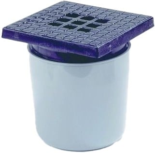 DYKA ABS Vloerput met gietijzeren rooster type H - 200mm