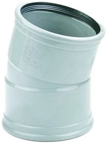 DYKA PVC bocht 15° - 2x mof