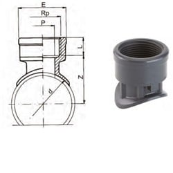 Aftakking Zadel Binnendraad Ø 40 3/4"