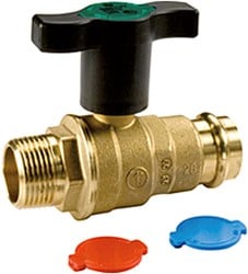 GIACOMINI Kogelkraan - buitendraad x press - 1/2 x 15mm''