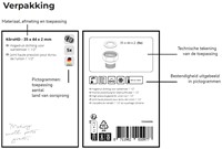 Hogedruk dichting voor wartelmoer 1 1/2 ''-3