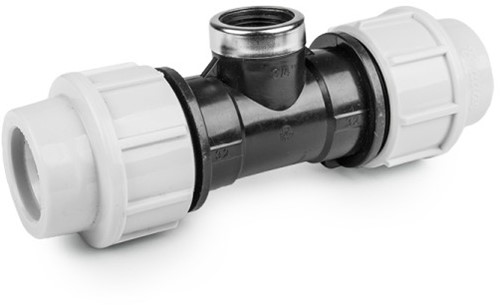 Plasson T-Stuk knel x binnendraad - 16 mm x 3/4"