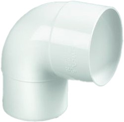 DYKA HWA bocht  mof / verjongd spie 87,5° PVC - wit