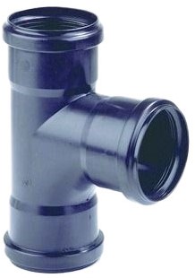 DYKA PP T-stuk 90º - Zwart - 3x mof