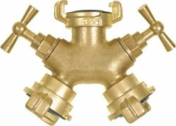 GEKA 2-weg-waterverdeler met kranen 1/2''