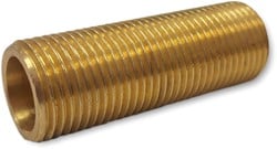 Messing nippel doorlopende draad
