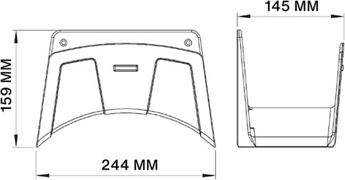 GEKA plus wandslanghouder 7005X - aluminium-2