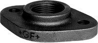 GF draadflens met 2 gaten type 326 zwart binnendraad - 1/2"