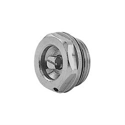 GIACOMINI Ontluchtingsstop 1/2 messing verchroomd - met vierkante bedieningsschroef ''