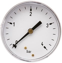 Manometer 6004 63 MM Achteraansluiting