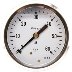 Manometer 7214 63 MM Achterraansluiting