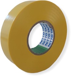 PVC isolatie tape geel 19 mm x 20 meter
