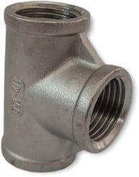 RVS T-stuk binnendraad