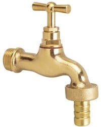 Bonfix Tapkraan slangkoppeling gepolijst messing