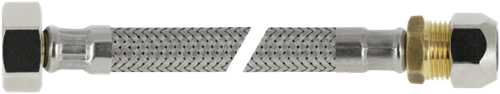 Bonfix Flexibele RVS Aansluitleiding 35 CM KIWA Binnendraad x Knel 1/2'' x 10 MM