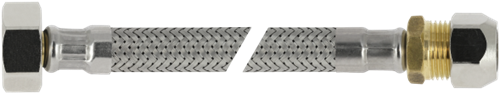 Bonfix Flexibele RVS Aansluitleiding 35 CM KIWA Binnendraad x Knel  1/2'' x 15 MM