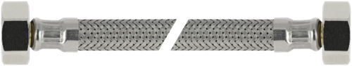 Bonfix Flexibele RVS Aansluitleiding 35 CM KIWA 2x Binnendraad 3/8 x 3/8''