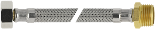Bonfix Flexibele RVS Aansluitleiding 35 CM KIWA Binnendraad x Buitendraad 3/8 x 3/8''