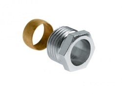 Bonfix knelset messing vertind - 1/2 x 15 - type: universeel''