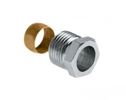 Bonfix knelset messing vertind - 1/2 x 15 - type: Danfoss''