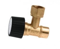 Bonfix hoekstopkraan messing - binnendraad x capillair - 3/8'' x 12 mm