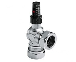 Bonfix drukverschilregelaar radioatorappendage - 2x knel - 22mm