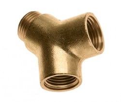 Bonfix Y-stuk messing - binnendraad x buitendraad x binnendraad -  1/2''