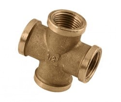 Bonfix Kruisstuk messing - 4 x binnendraad