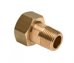Bonfix 2-delige koppeling met geborgde neopreenring - wartelmoer x buitendraad - 3/4 x 1/2''