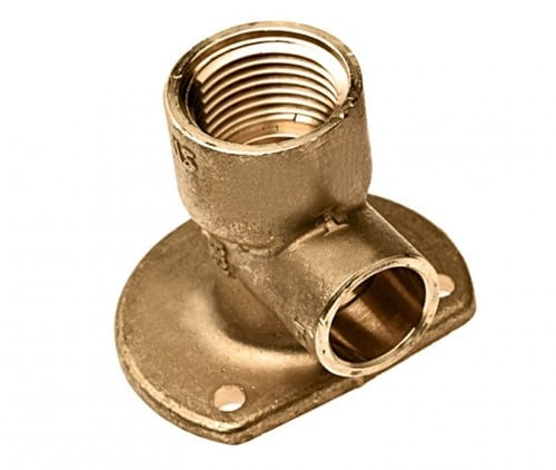 Bonfix Muurplaat messing - 1/2 x 15mm - verhoogd''