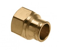 Bonfix Cap schroefbus messing - binnendraad LANG x capillair - 1/2 x 15 mm''